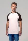 Raglan Contrast Tee - White