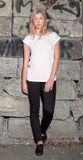 Ladies´ Extended Shoulder Tee - Sand