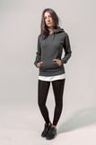 Ladies´ Heavy Hoody - Charcoal (Heather)