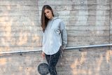 Ladies´ Oversized Hoody - Charcoal (Heather)