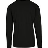 Long Sleeve Tee With Cuffrib - Black