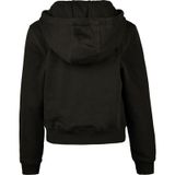 Girls Cropped Sweat Hoody - Black