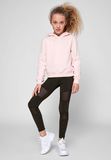 Girls Cropped Sweat Hoody - Heather Grey