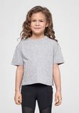 Girls Cropped Jersey Tee - White