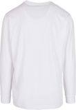 Organic Long Sleeve With Cuffrib - White