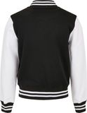 Kids´ Organic Sweat College Jacket - Black