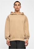 Acid Washed Oversize Hoody - U. Beige