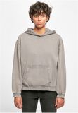 Ladies´ Acid Washed Oversize Hoody - Asphalt