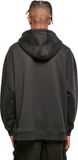 Oversized Cut On Sleeve Hoody - Black