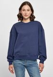 Ladies Oversized Crewneck Sweatshirt - Ocean Blue