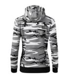 Camo Zipper - Mikina dámska - camouflage gray