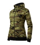 Camo Zipper - Mikina dámska - camouflage green