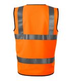 HV Bright - Bezpečnostná vesta unisex - fluorescenčná oranžová