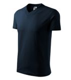 V-neck - Tričko unisex - tmavomodrá