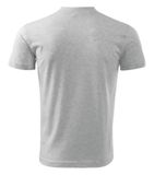 V-neck - Tričko unisex - svetlosivý melír