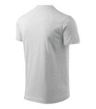 V-neck - Tričko unisex - svetlosivý melír