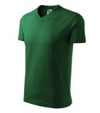 V-neck - Tričko unisex - fľaškovozelená