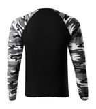 Camouflage LS - Tričko unisex - camouflage gray