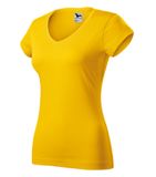 Fit V-neck - Tričko dámske - žltá