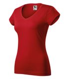 Fit V-neck - Tričko dámske - červená