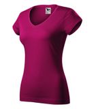 Fit V-neck - Tričko dámske - fuchsia red