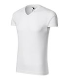 Slim Fit V-neck - Tričko pánske - biela