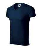 Slim Fit V-neck - Tričko pánske - tmavomodrá