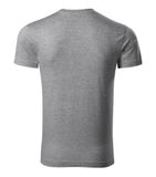 Slim Fit V-neck - Tričko pánske - tmavosivý melír