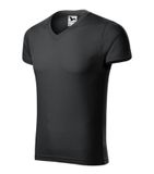 Slim Fit V-neck - Tričko pánske - ebony gray