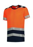 T-Shirt High Vis Bicolor - Tričko unisex - fluorescenčná oranžová