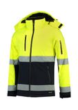 Bi-color EN ISO 20471 Softshell - Softshellová bunda unisex - fluorescenčná žltá