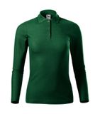 Pique Polo LS - Polokošeľa dámska - dark green