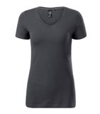 Action V-neck - Tričko dámske - light anthracite