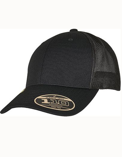 110 Recycled Alpha Shape Trucker Cap - Black