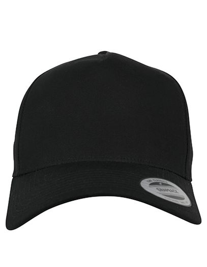 5 - Panel Curved Classic Snapback - Black