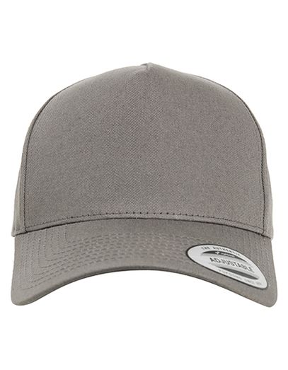 5 - Panel Curved Classic Snapback - Grey