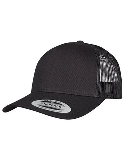 5 - Panel Retro Trucker Cap - Black