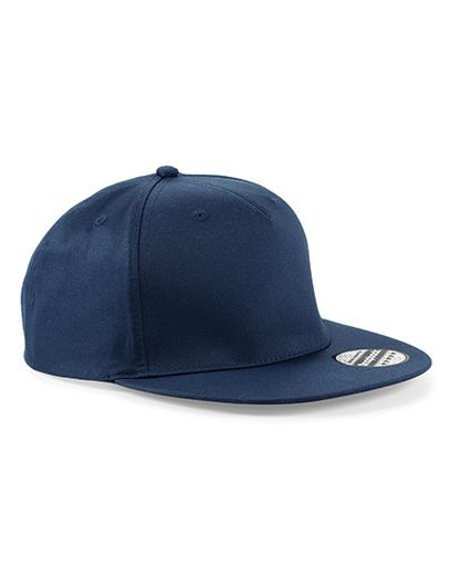 5 Panel Snapback Rapper Cap - French Navy