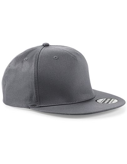 5 Panel Snapback Rapper Cap - Graphite Grey