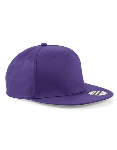 5 Panel Snapback Rapper Cap - Purple