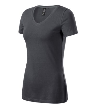 Action V-neck - Tričko dámske - light anthracite