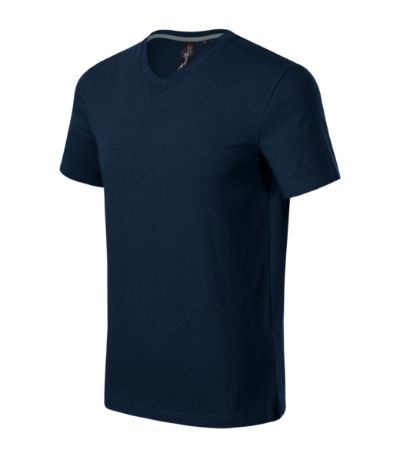 Action V-neck - Tričko pánske - tmavomodrá