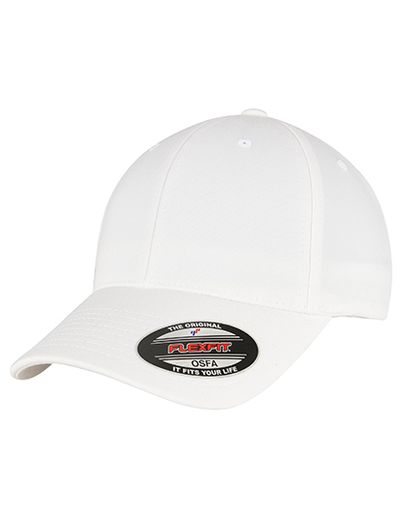 Alpha Shape Flexfit Cap - White