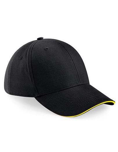 Athleisure 6 Panel Cap - Black