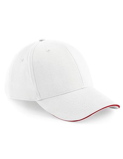 Athleisure 6 Panel Cap - White