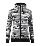 Camo Zipper - Mikina dámska - camouflage gray