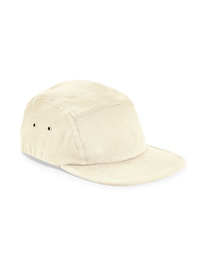 Canvas 5 Panel Camper Cap - Natural