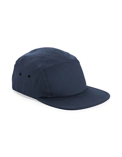 Canvas 5 Panel Camper Cap - Navy