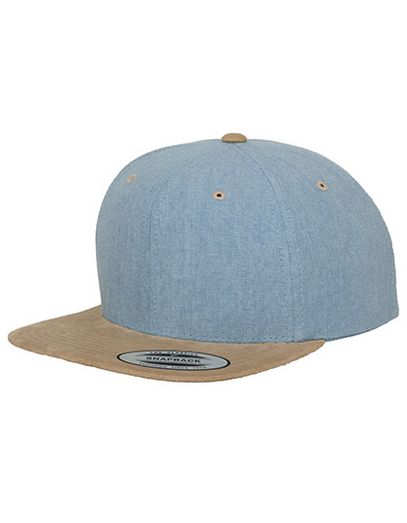 Chambray - Suede Snapback - Blue