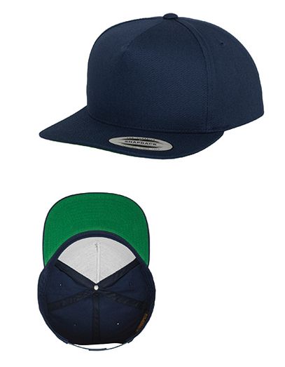 Classic 5 Panel Snapback - Navy